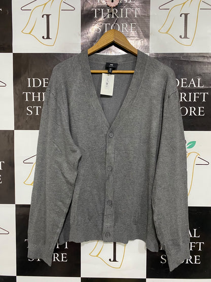 H&M |L| BUST 25| A52| V-NECK BUTTON-UP TECHNICAL UTILITY CARDIGAN