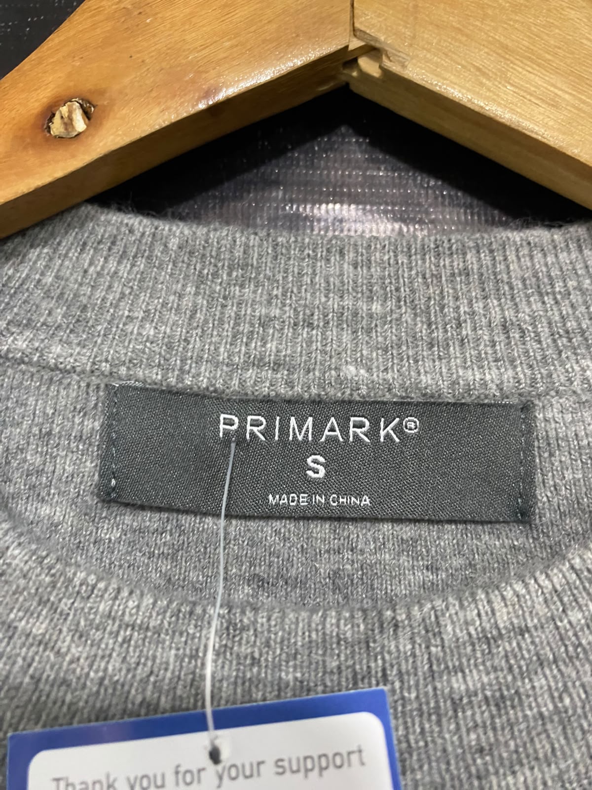 PRIMARK |S| BUST 19| A52| GREY PRIMARK CREW-NECK LAYERED-EFFECT TECHNICAL UTILITY SWEATER VEST TOP