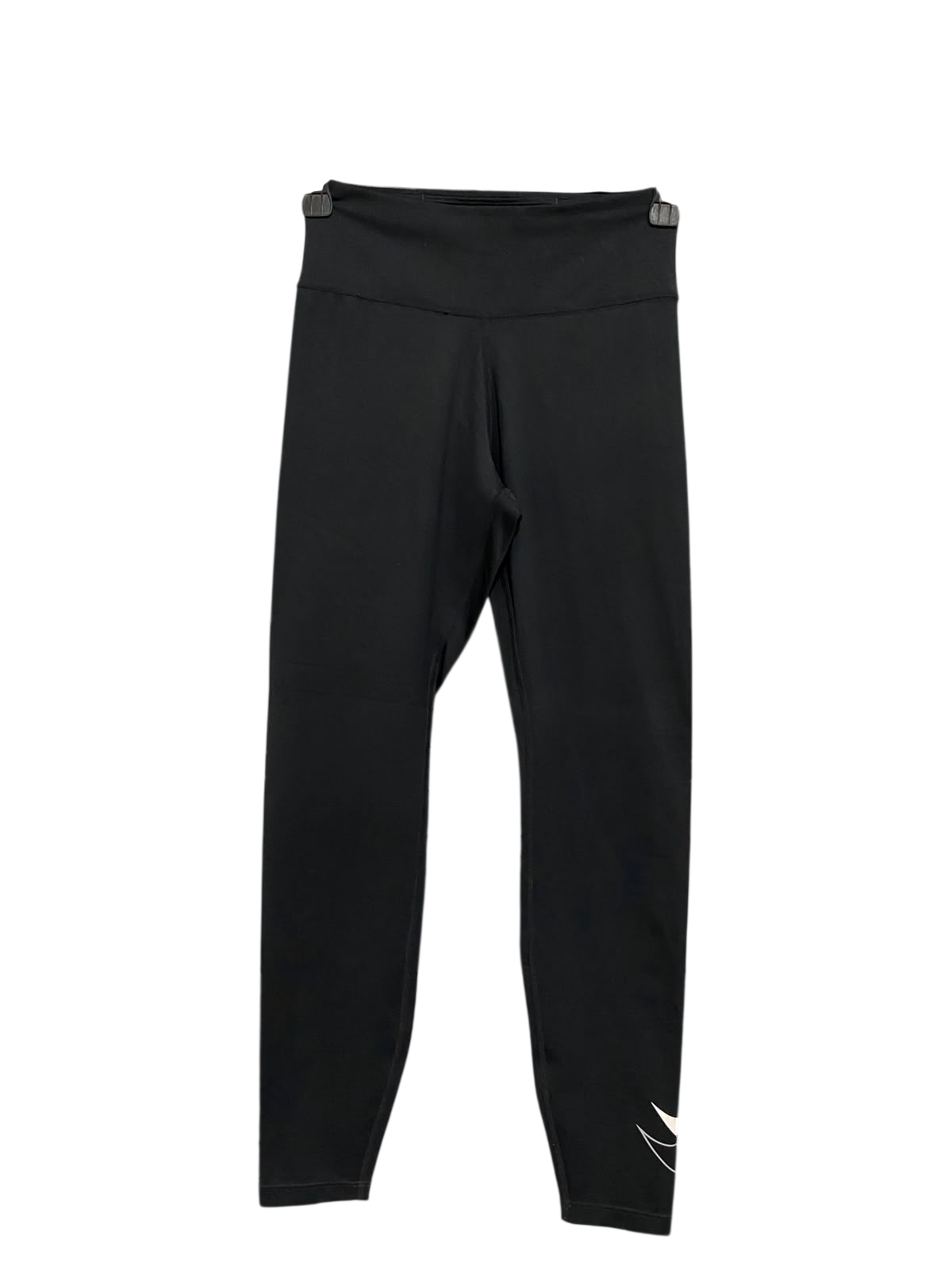 NIKE |XS| WAIST 22| A53| BLACK ATHLETIC SWOOSH-ACCENT TECHNICAL UTILITY LEGGINGS