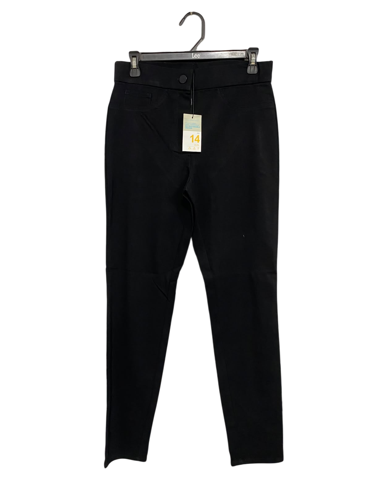 PRIMARK CARES |L| WAIST 30| A54| BLACK LEE HIGH-RISE TECHNICAL UTILITY TROUSERS