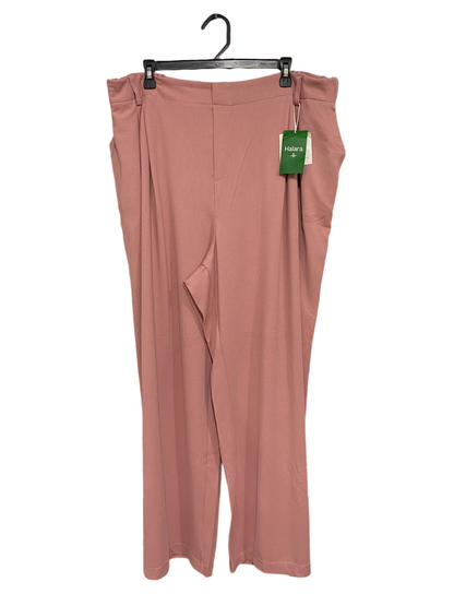 HALARA |XXL| WAIST 40| A54| DUSTY ROSE HALARA WIDE-LEG TECHNICAL UTILITY TROUSERS