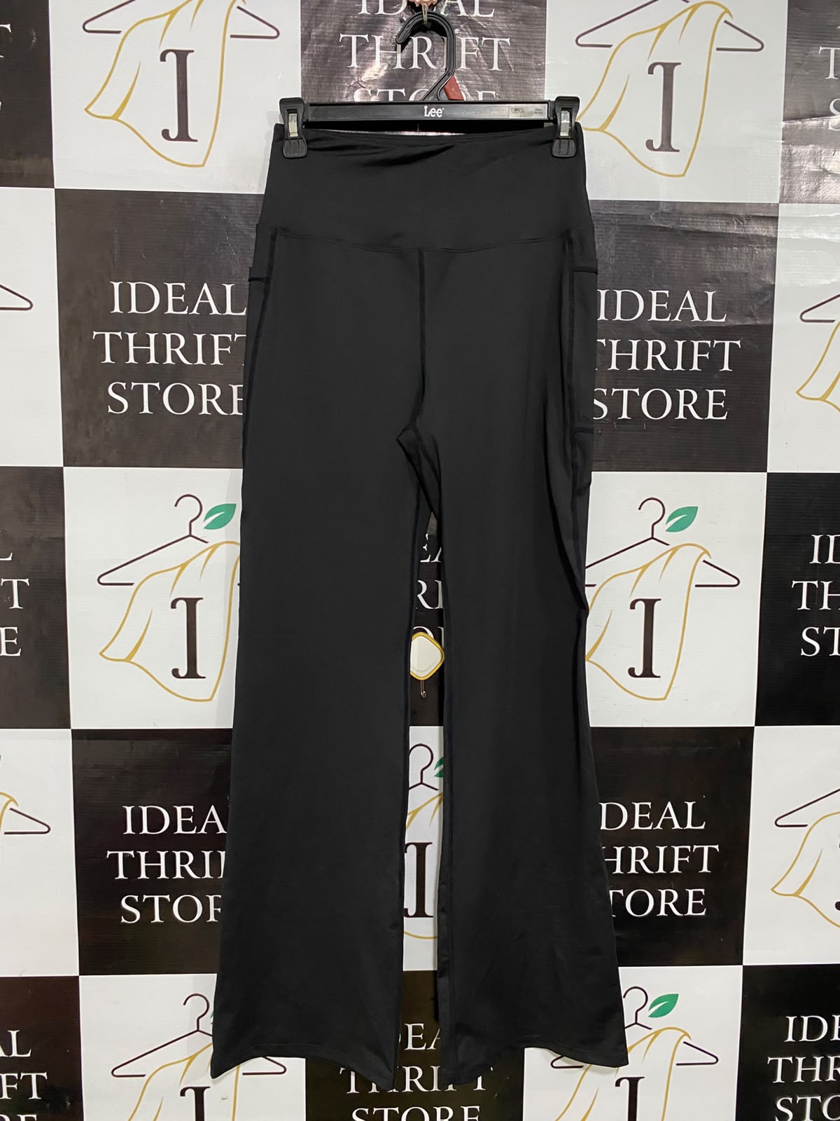 SHEIN |S| WAIST 26| A54| BLACK HIGH-WAIST WIDE-LEG TECHNICAL UTILITY PANTS