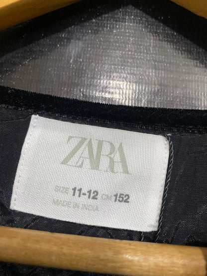 ZARA |S| BUST 17| A54| BLACK ZARA FLORAL SEQUIN EMBROIDERED SLEEVELESS TECHNICAL UTILITY VEST