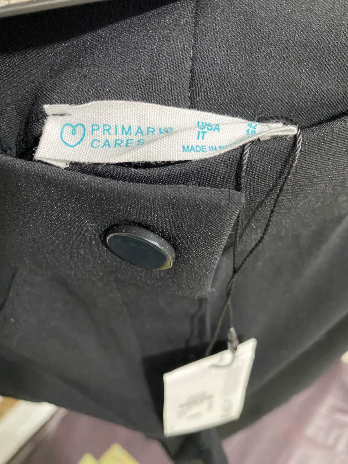 PRIMARK CARES |L| WAIST 30| A54| BLACK LEE HIGH-RISE TECHNICAL UTILITY TROUSERS