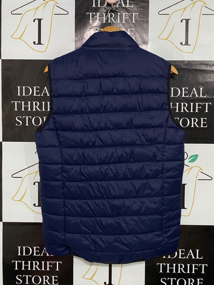 PRIMARK CARES |M| BUST 21| A54| NAVY BLUE QUILTED PUFFER TECHNICAL UTILITY VEST