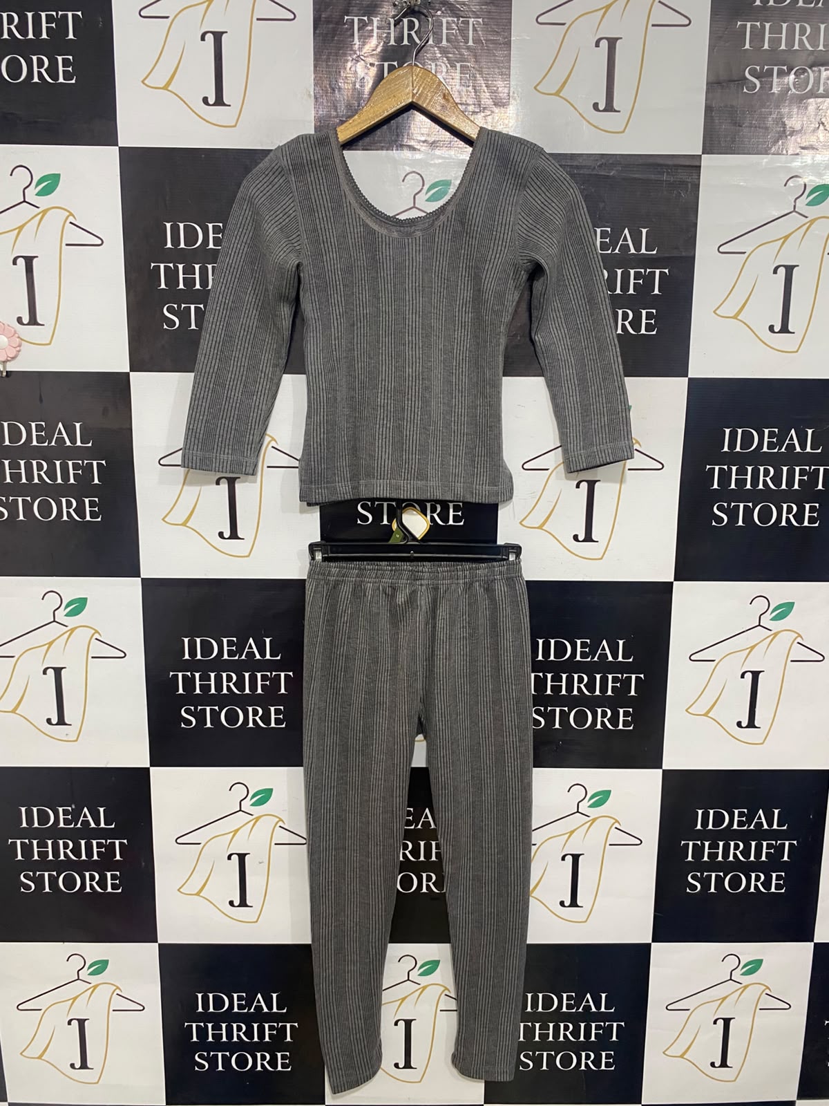 LUX |XS| A53| CHARCOAL GREY RIBBED THERMAL TECHNICAL UTILITY SET