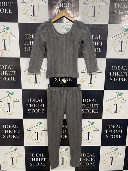 LUX |XS| A53| CHARCOAL GREY RIBBED THERMAL TECHNICAL UTILITY SET