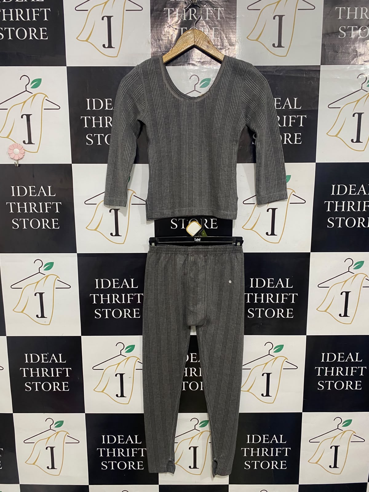 LUX |XS| A53| CHARCOAL GREY RIBBED THERMAL TECHNICAL UTILITY SET