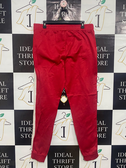JUSTICE ACTIVE |XL| WAIST 36| A53| RED SIDE-STRIPE ATHLETIC TECHNICAL UTILITY JOGGERS
