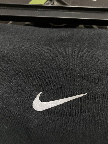 NIKE |XS| WAIST 22| A53| BLACK ATHLETIC SWOOSH-ACCENT TECHNICAL UTILITY LEGGINGS