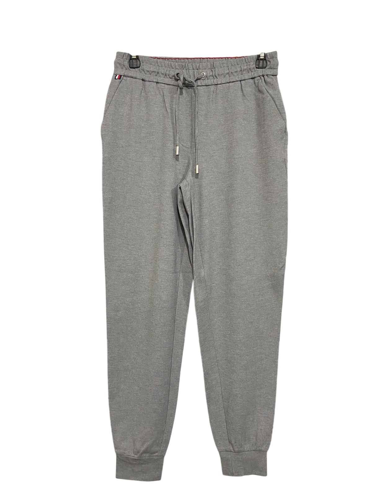 TOMMY HIFIGER |S| WAIST 26| A55| GREY DRAWSTRING-WAIST TECHNICAL UTILITY JOGGERS