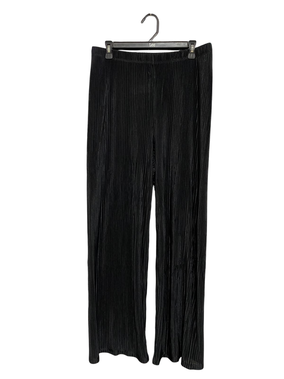 CORDELIA ST |L| WAIST 32| A32| BLACK PLEATED WIDE-LEG TECHNICAL UTILITY TROUSERS