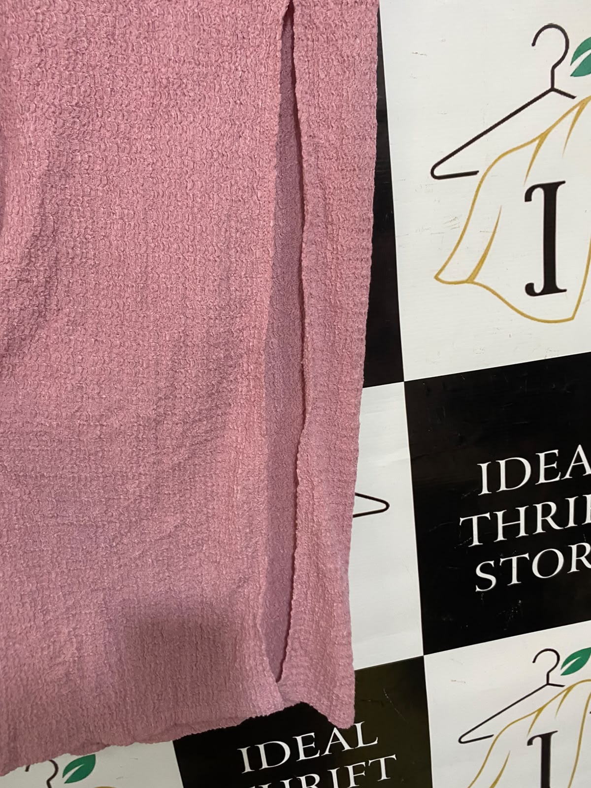 BARSHKA |S| WAIST 26| A32| DUSTY PINK BERSHKA SLIT-SIDE TEXTURED TECHNICAL UTILITY MAXI SKIRT