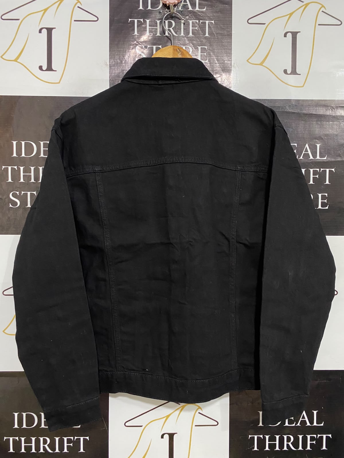 BOOHOO |S| BUST 21| A32| BLACK DENIM TECHNICAL UTILITY JACKET