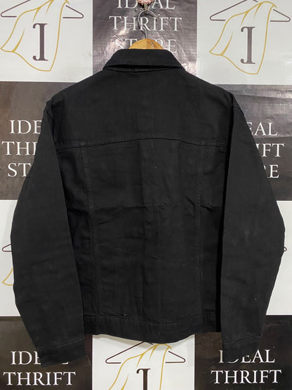 BOOHOO |S| BUST 21| A32| BLACK DENIM TECHNICAL UTILITY JACKET