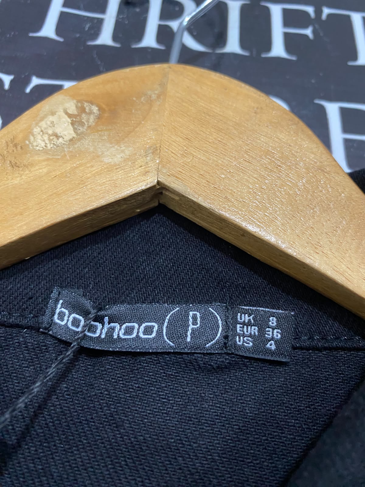 BOOHOO |S| BUST 21| A32| BLACK DENIM TECHNICAL UTILITY JACKET