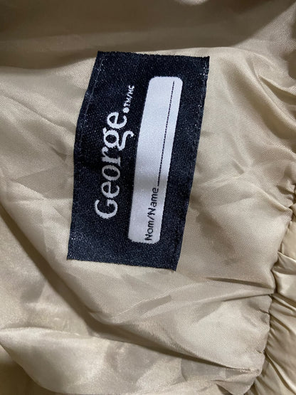 GEORGE |XL| BUST 20| A55| BEIGE QUILTED HOODED PUFFER TECHNICAL UTILITY JACKET