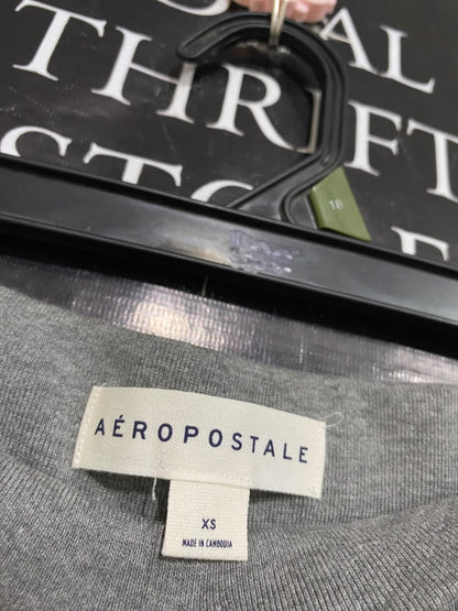 AERO POSTALE |XS| WAIST 29| A55| GREY FLORAL-EMBROIDERED TECHNICAL UTILITY JOGGERS