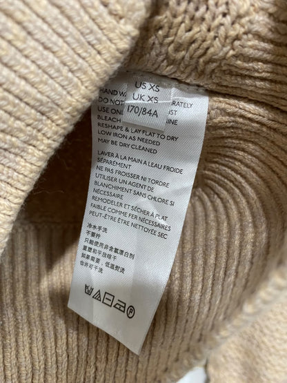 FREE PEOPLE |L| BUST 19| A55| BEIGE CABLE-KNIT CROPPED TECHNICAL UTILITY CARDIGAN