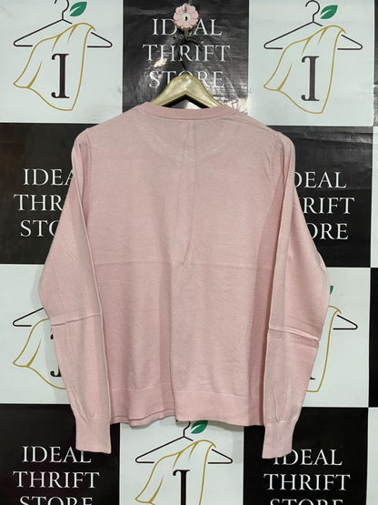 ANKO |L| BUST 21| A55| SOFT PINK BUTTON-DOWN TECHNICAL UTILITY CARDIGAN