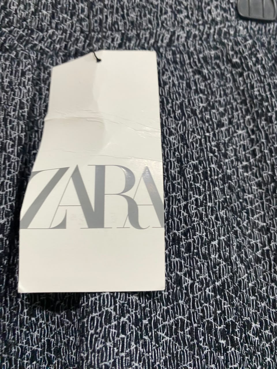 ZARA |S| WAIST 26| A54| GREY MELANGE WIDE-LEG KNIT TECHNICAL UTILITY TROUSERS