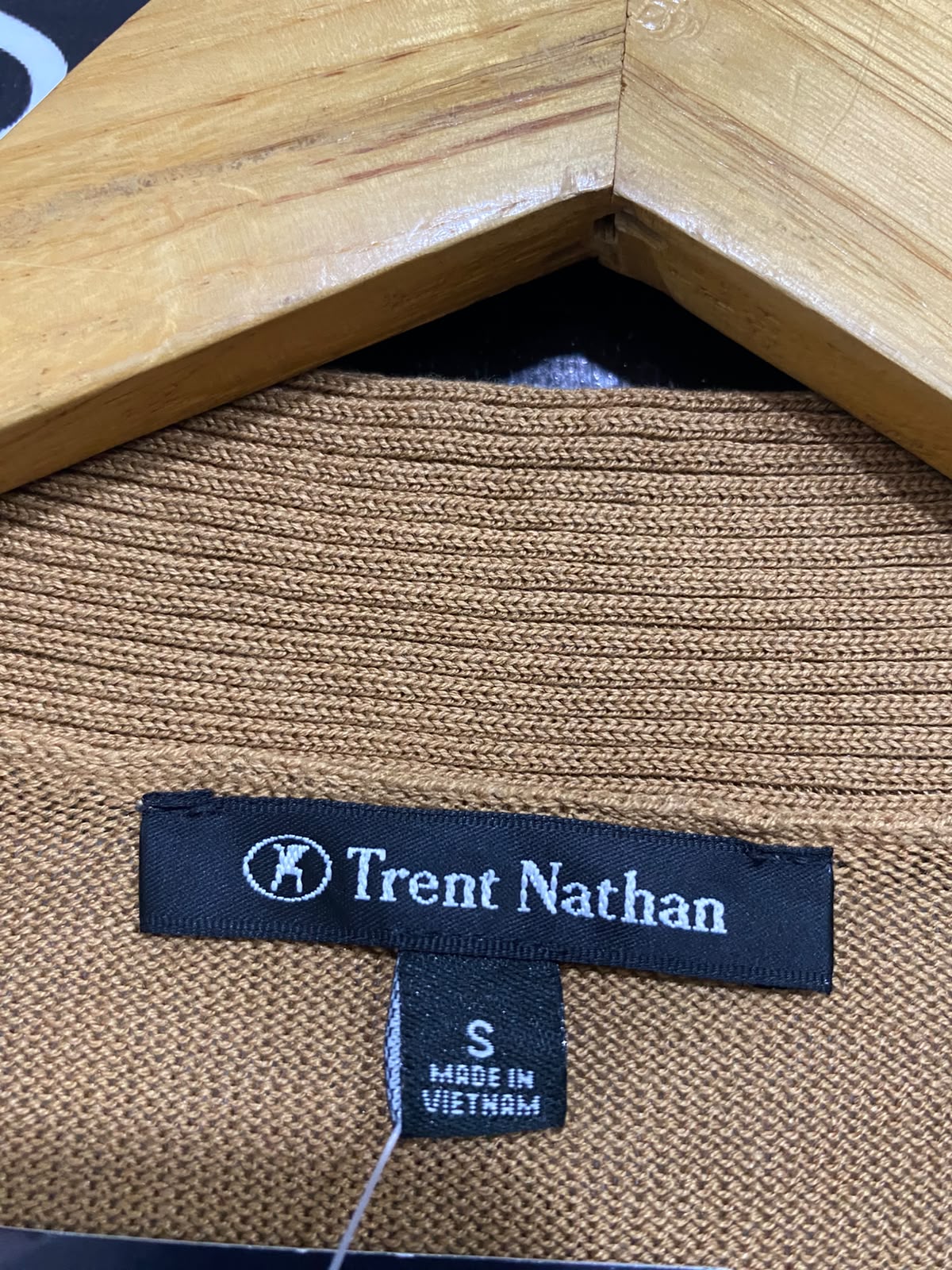 TRENT NATHAN |S| BUST 16| A56| CAMEL BELTED OPEN-FRONT TECHNICAL UTILITY CARDIGAN