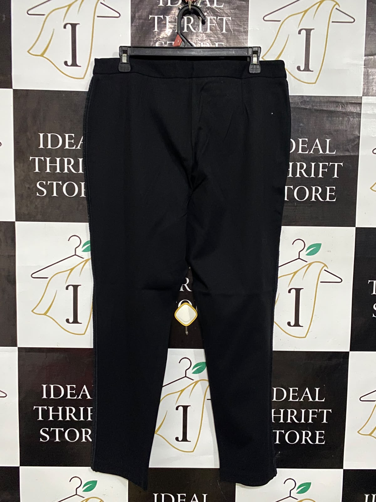 STAR |L| WAIST 32| A55| BLACK TAILORED TECHNICAL UTILITY TROUSERS