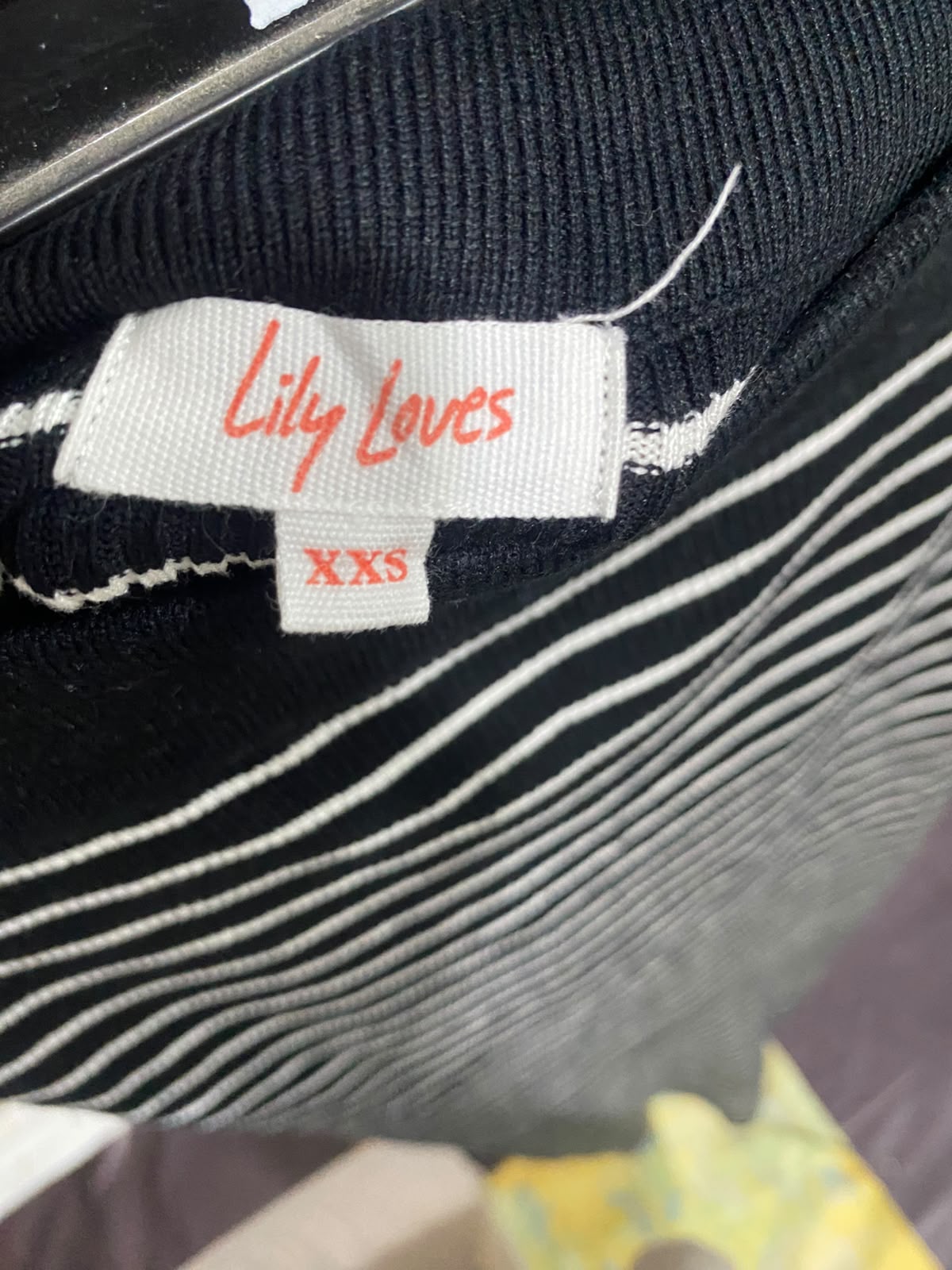 LILY LOVES |XXS| WAIST 24| A32| BLACK AND WHITE STRIPED KNIT TECHNICAL UTILITY MIDI SKIRT
