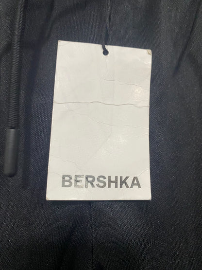 BERSHKA |M| WAIST 30| A32| BLACK AND WHITE SIDE-STRIPE TECHNICAL UTILITY TRACK PANTS