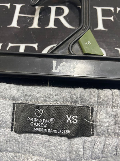 PRIMARK CARES |XS| WAIST 28| A32| GREY FLEECE-BACKED TECHNICAL UTILITY JOGGERS