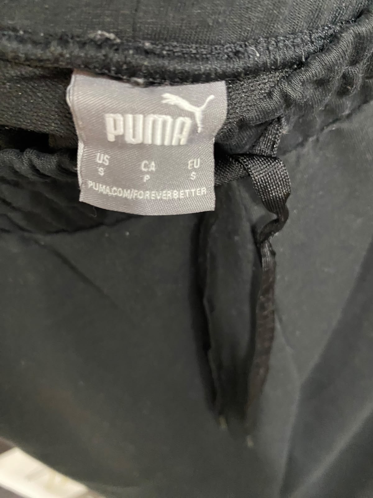 PUMA |S| WAIST 28| A32| BLACK AND ROSE GOLD TECHNICAL UTILITY JOGGERS