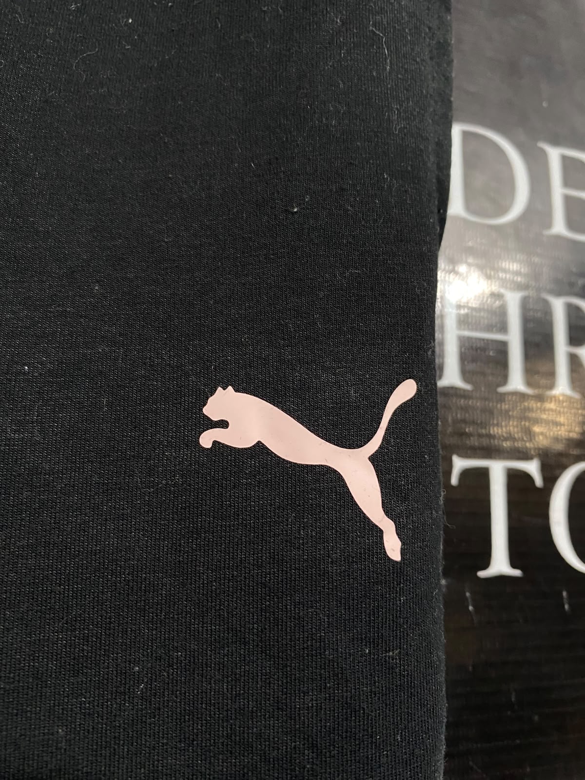 PUMA |S| WAIST 28| A32| BLACK AND ROSE GOLD TECHNICAL UTILITY JOGGERS