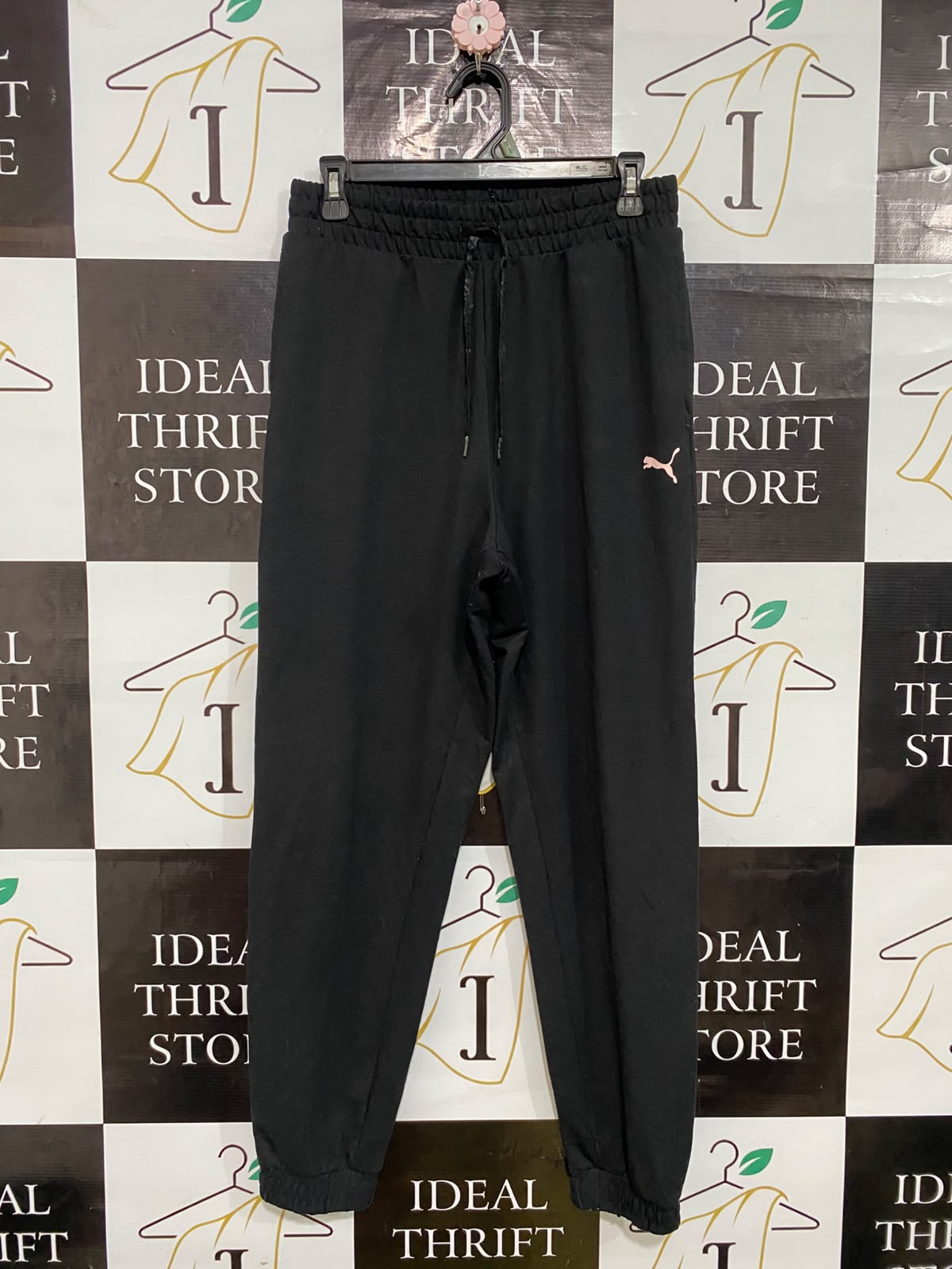 PUMA |S| WAIST 28| A32| BLACK AND ROSE GOLD TECHNICAL UTILITY JOGGERS