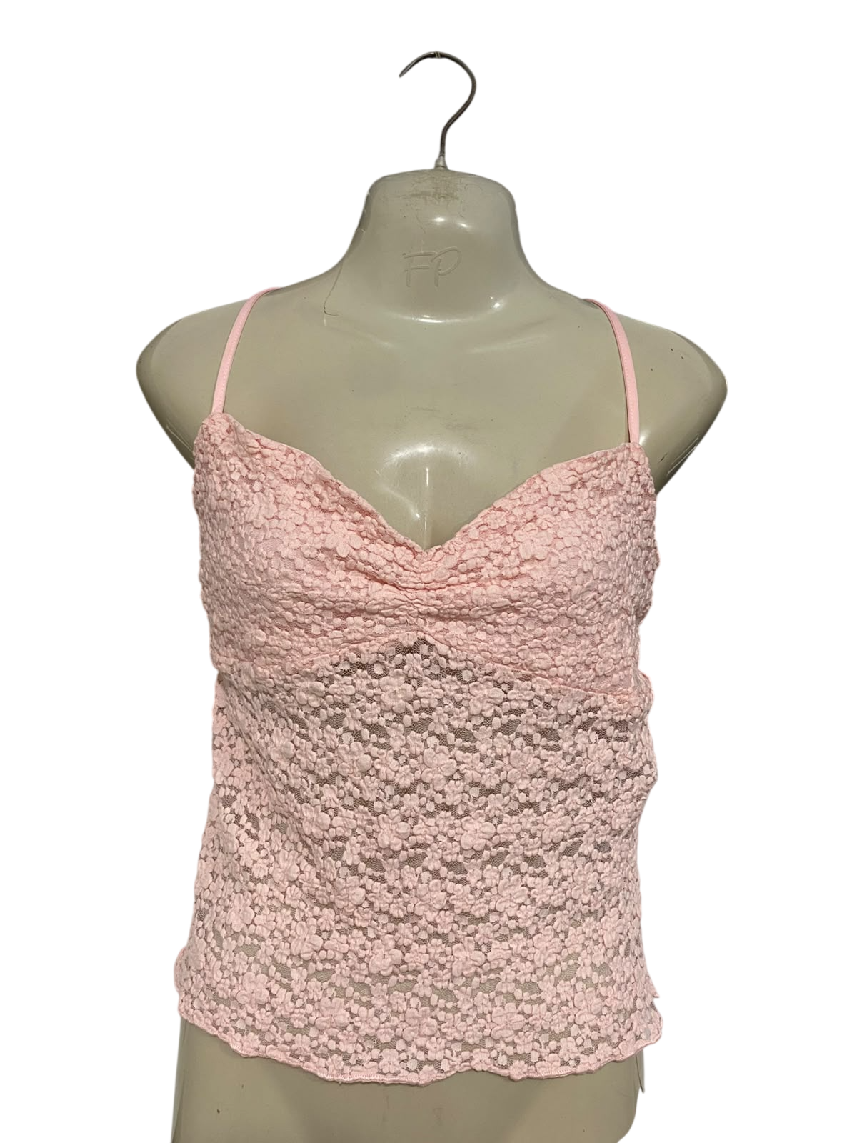 SUPRE |M| BUST 15| A56| PINK LACE TECHNICAL UTILITY CAMI TANK TOP
