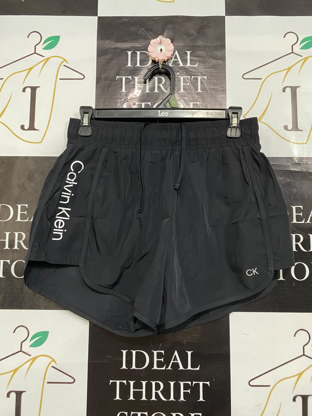 CALVIN KLEIN |M| WAIST 28| A56| BLACK PERFORMANCE TECHNICAL UTILITY RUNNING SHORTS