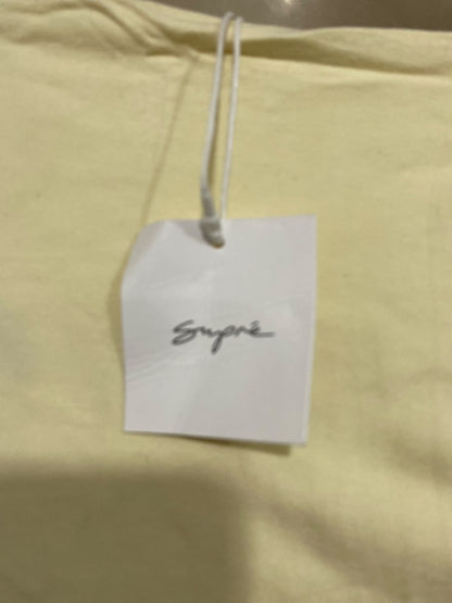 SUPRE |S| BUST 15| A56| PALE YELLOW O-RING HALTER TECHNICAL UTILITY TOP