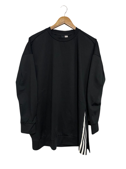 ADIDAS |L| BUST 23| A57| BLACK CREWNECK 3-STRIPE PANEL TECHNICAL UTILITY SWEATSHIRT