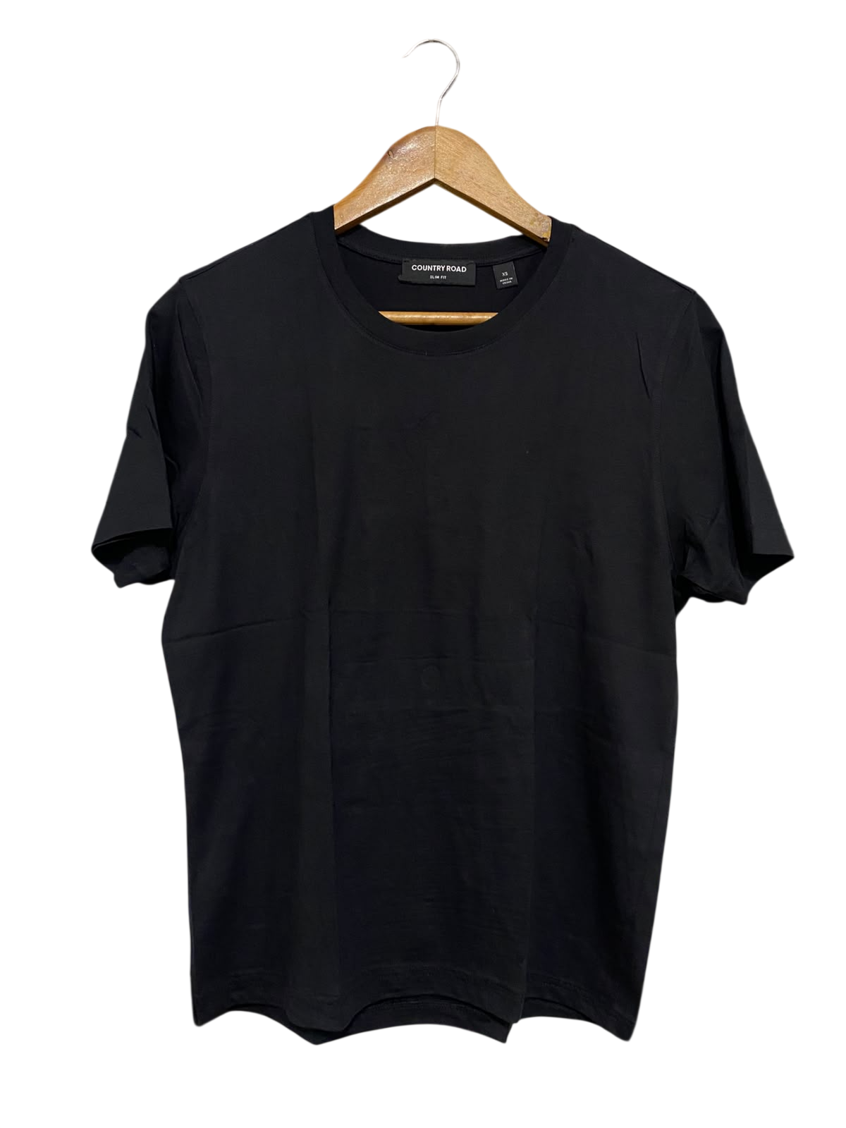 COUNTRY ROAD |XS| BUST 19| A57| BLACK CREWNECK TECHNICAL UTILITY T-SHIRT