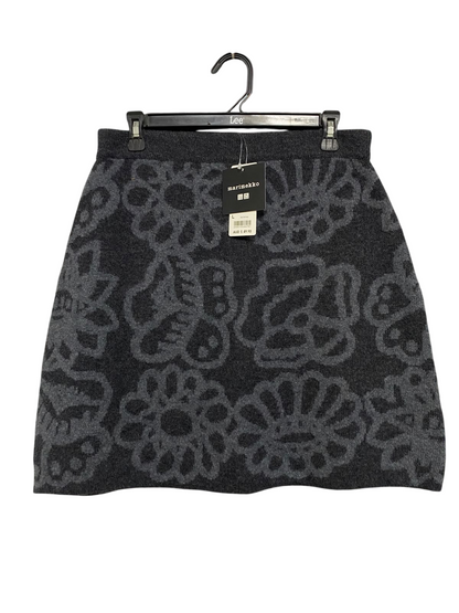 UNIQLO |L| WAIST 30| A57|CHARCOAL GREY FLORAL JACQUARD TECHNICAL UTILITY MINI SKIRT