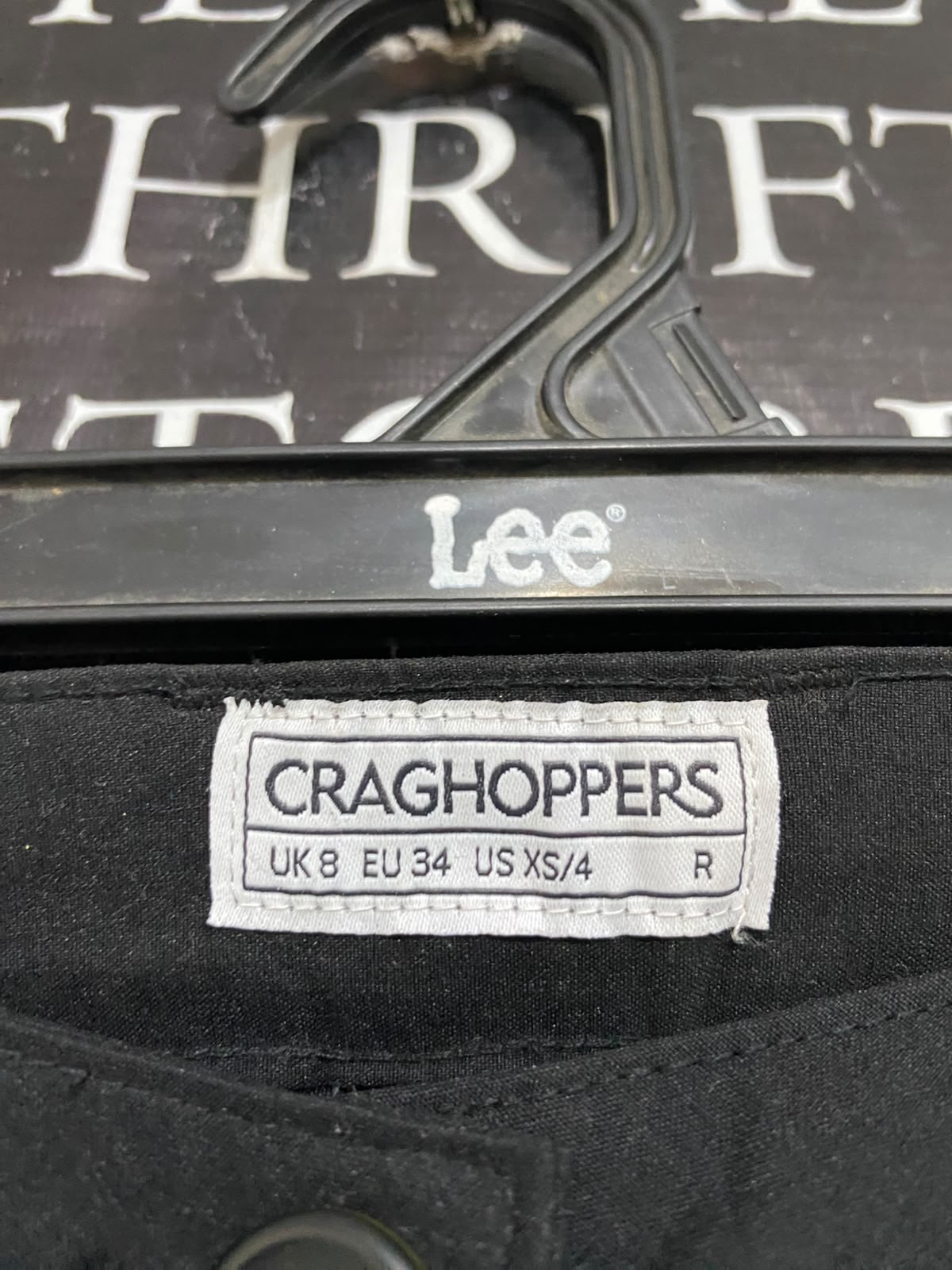 CRAGHOPPERS |L| WAIST 30| A57| CRAGHOPPERS BLACK TECHNICAL UTILITY TROUSERS