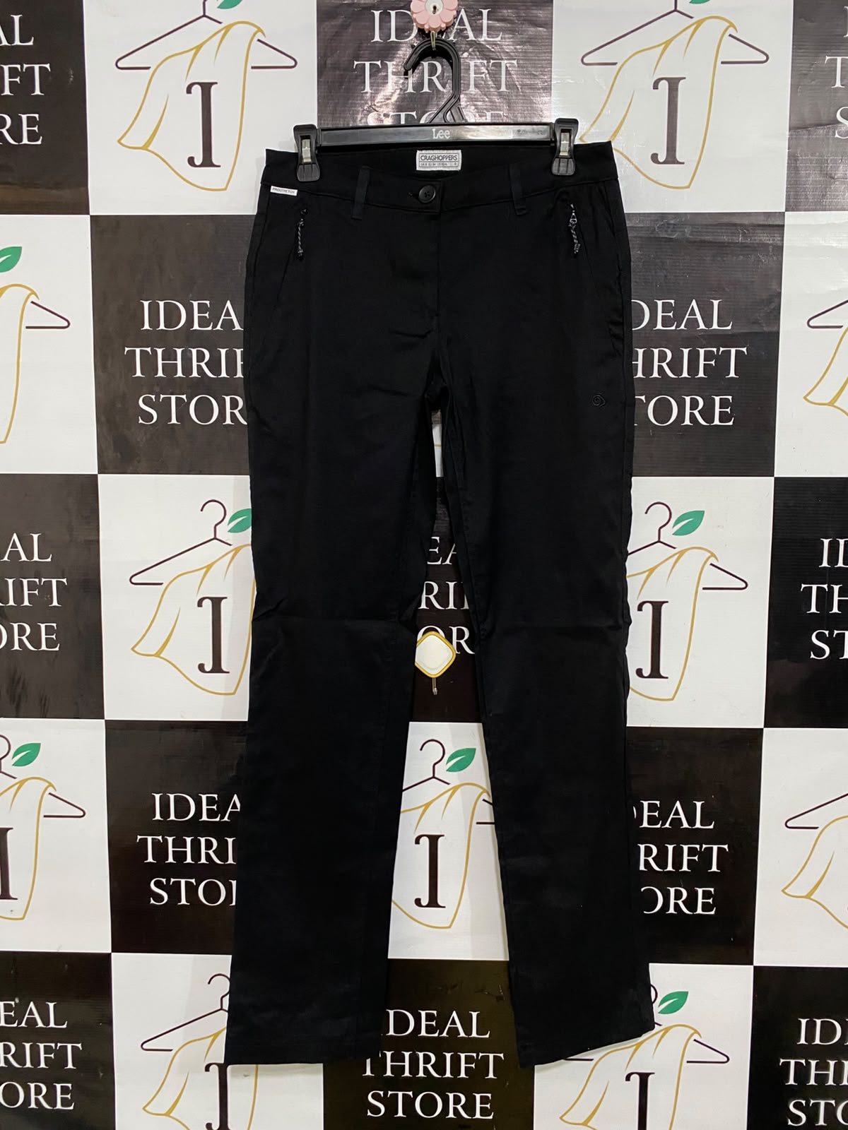 CRAGHOPPERS |L| WAIST 30| A57| CRAGHOPPERS BLACK TECHNICAL UTILITY TROUSERS