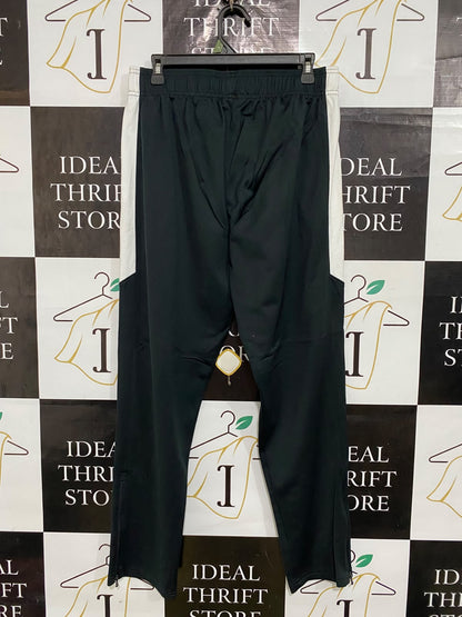 UNDER ARMOUR |L| WAIST 30| A57| HOBART ROWING BLACK AND WHITE TECHNICAL UTILITY TRACK PANTS