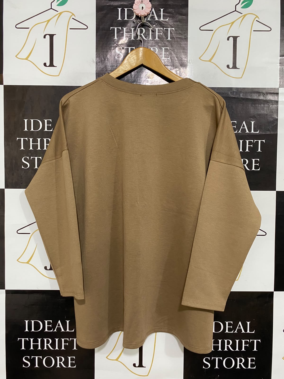 MADE IN ITALY |XL| BUST 27| A57| TAUPE MIXED ANIMAL-PRINT HEART TECHNICAL UTILITY SWEATSHIRT