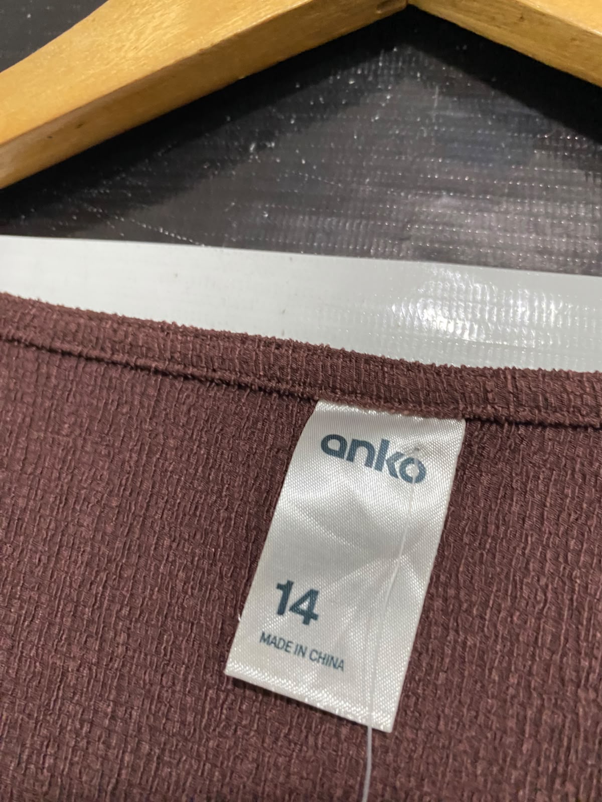 ANKO |L| BUST 19| A57| BROWN BUTTON-FRONT SHORT-SLEEVE TECHNICAL UTILITY DRESS
