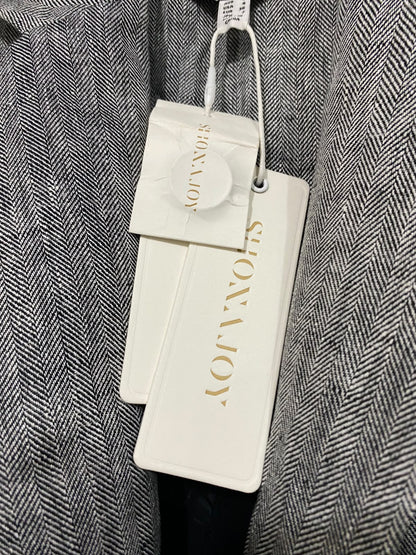 SHOMAJOY |S| BUST 19| A57| GREY SLEEVELESS BLAZER TECHNICAL UTILITY VEST