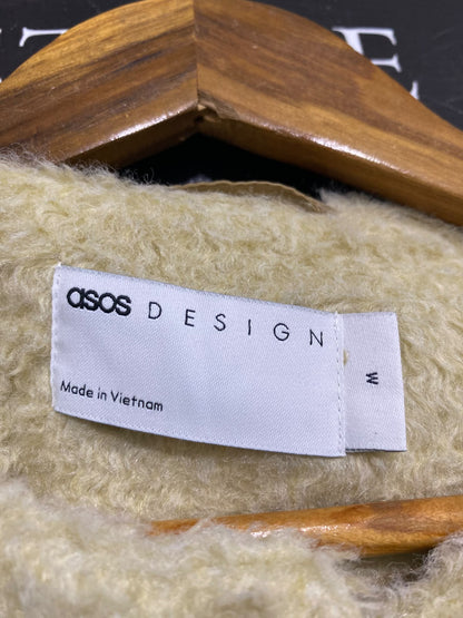 ASOS |M| BUST 26| A57| PALE YELLOW TEXTURED TOGGLE TECHNICAL UTILITY COAT
