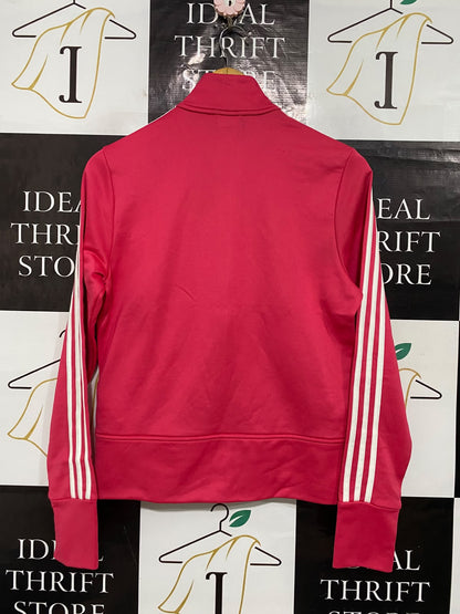 ADIDAS |M| BUST 18| A57| PINK 3-STRIPE STAND-COLLAR TECHNICAL UTILITY TRACK JACKET