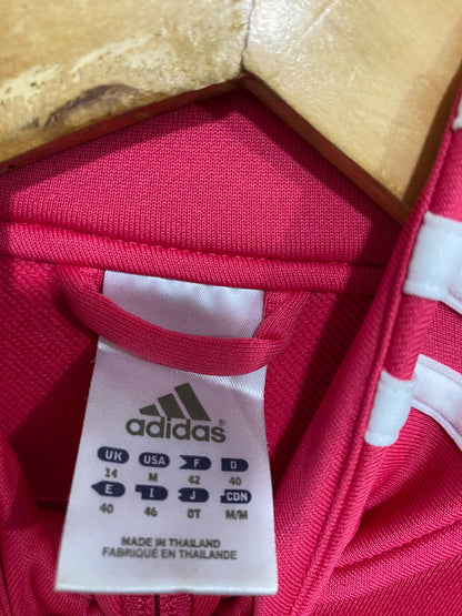 ADIDAS |M| BUST 18| A57| PINK 3-STRIPE STAND-COLLAR TECHNICAL UTILITY TRACK JACKET