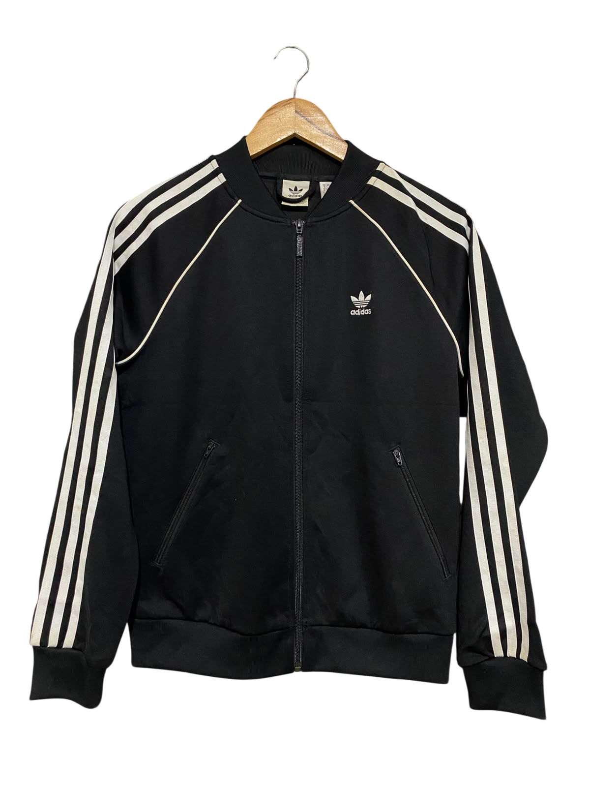 ADIDAS |M| BUST 19| A58| BLACK & WHITE THREE-STRIPE TECHNICAL UTILITY TRACK JACKET