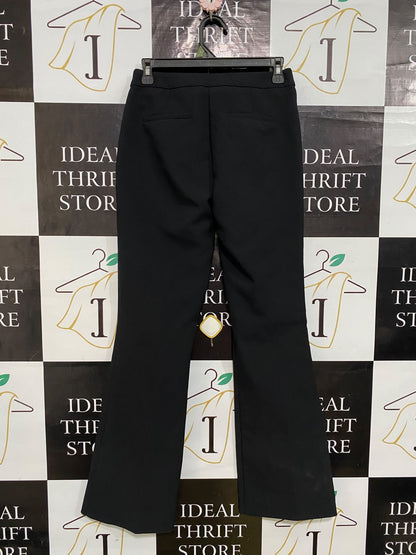 NEXT |S| WAIST 28| A58| BLACK FLARED TAILORED TECHNICAL UTILITY TROUSERS